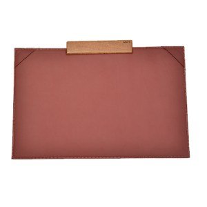 The Wodesk : Acajou Cuir Burgundy
