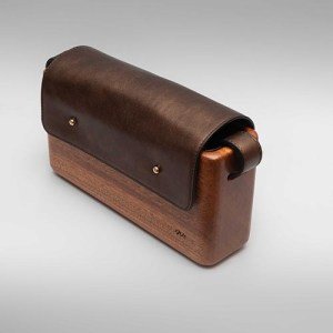 The Wagbag : Acajou Cuir Bronze