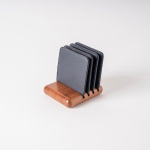 The WoCoaster Acajou Navy Blue